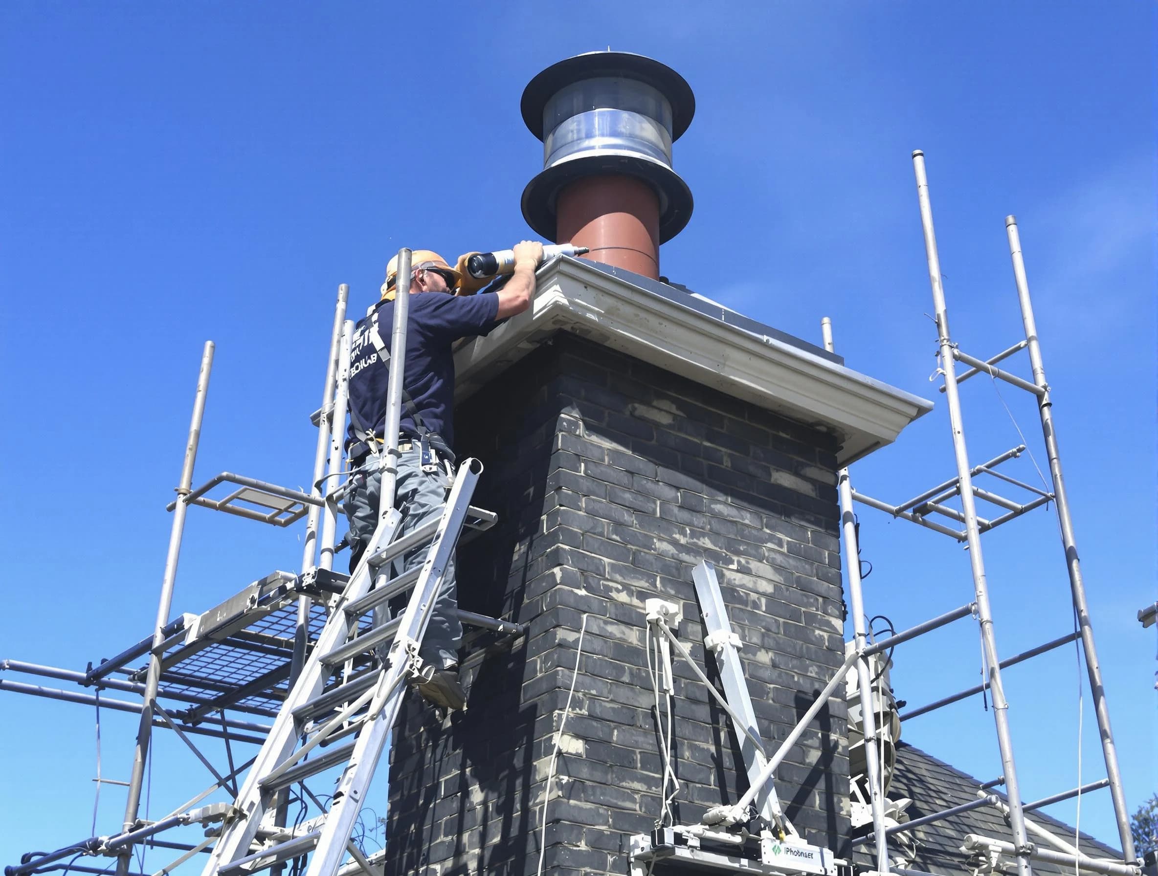 Sturdy chimney crown finished by East Highland Park Chimney Sweep in East Highland Park, VA