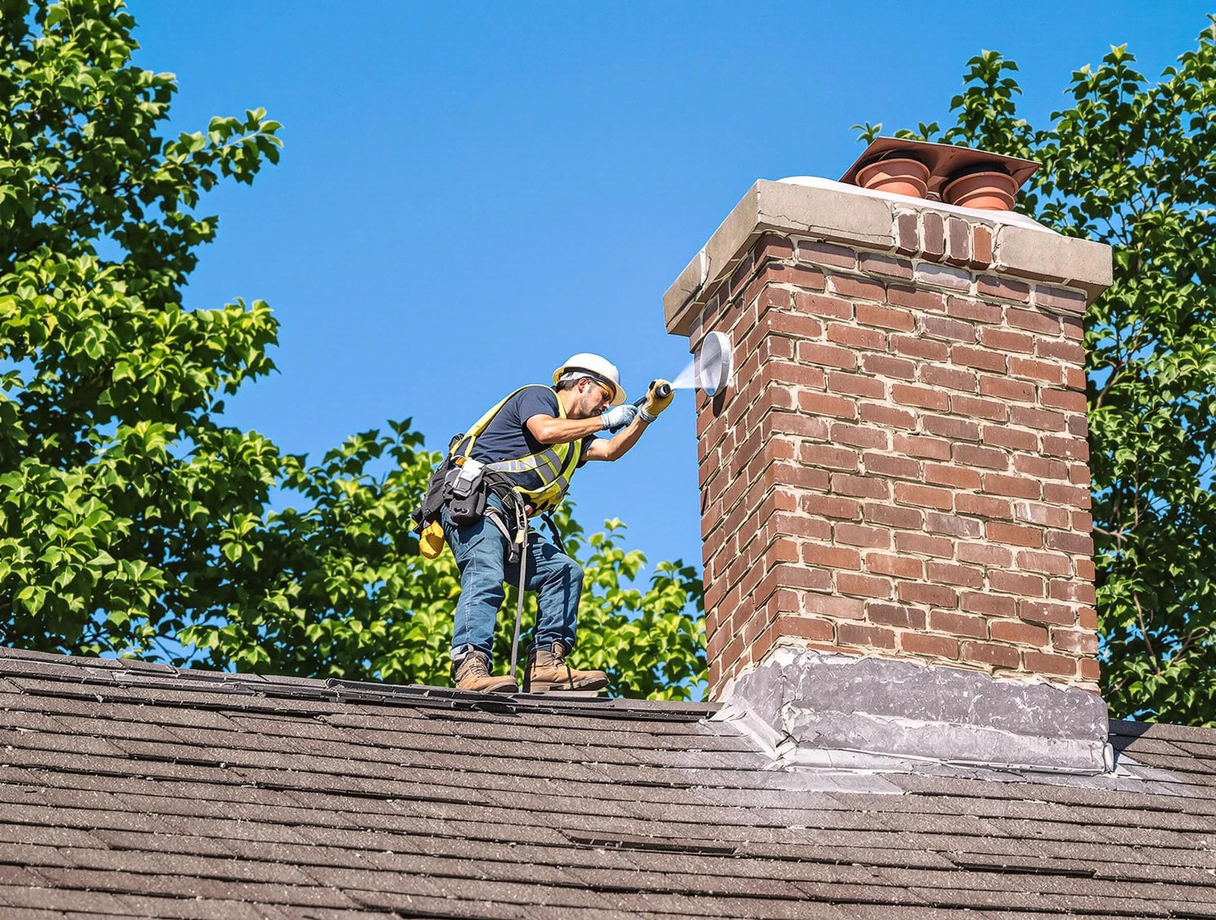 East Highland Park Chimney Sweep performing an inspection with advanced tools in East Highland Park, VA