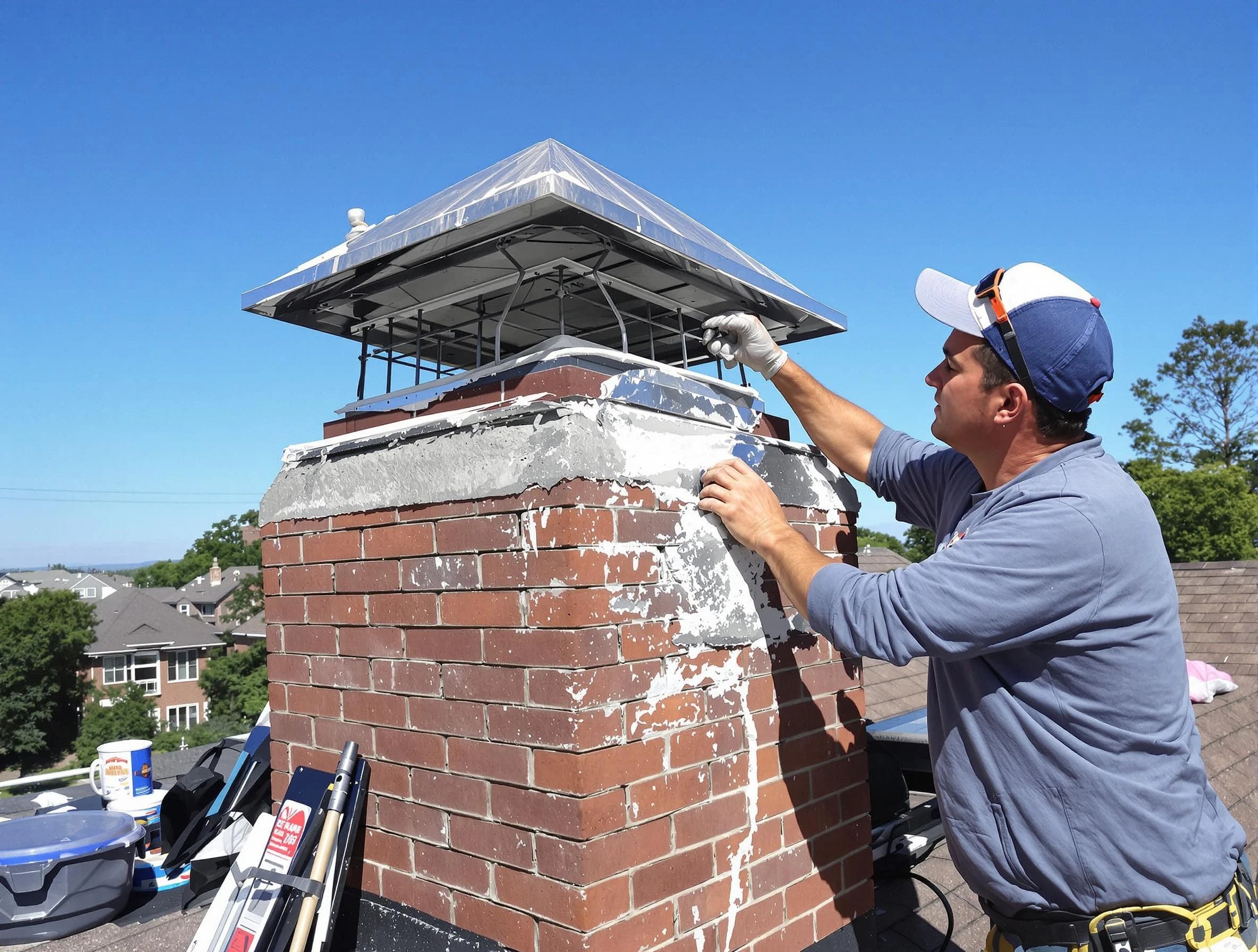 Chimney Crown Services service in East Highland Park, VA