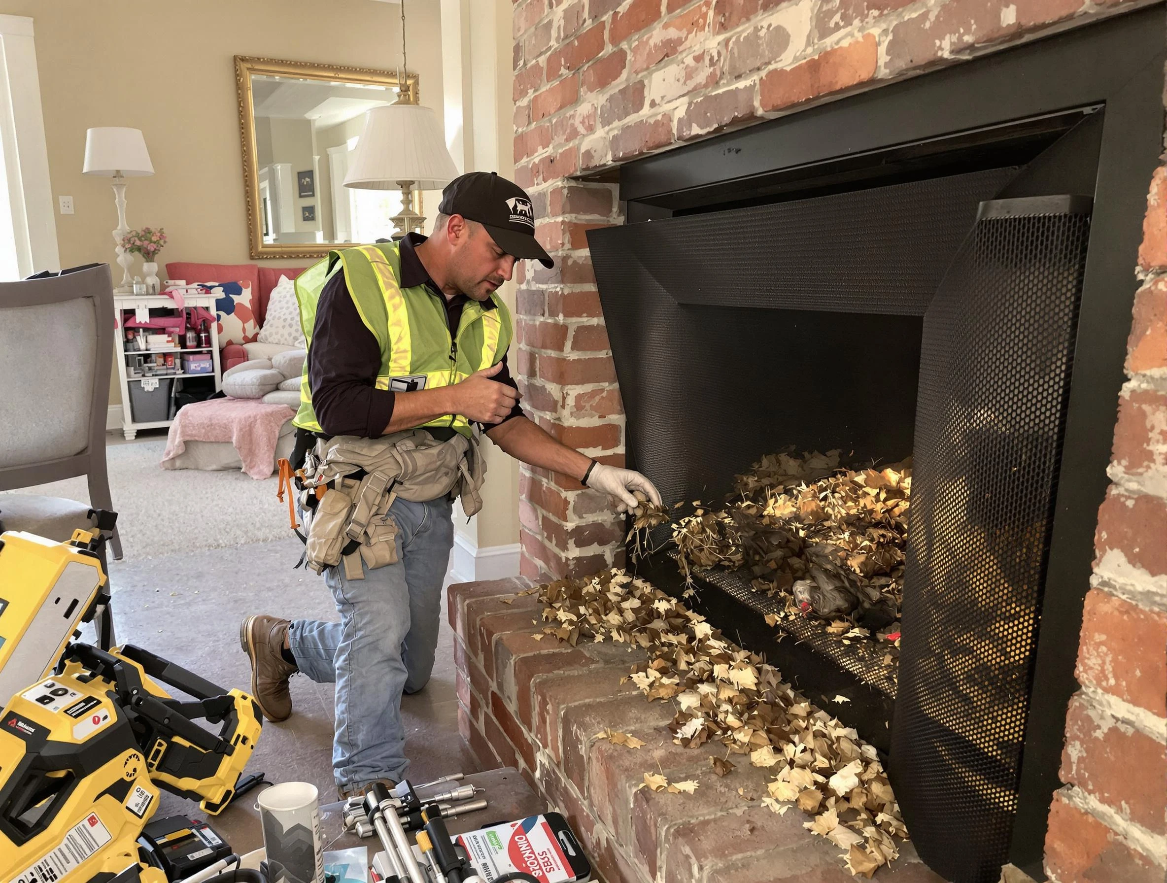 Safe screening installation by East Highland Park Chimney Sweep in East Highland Park, VA
