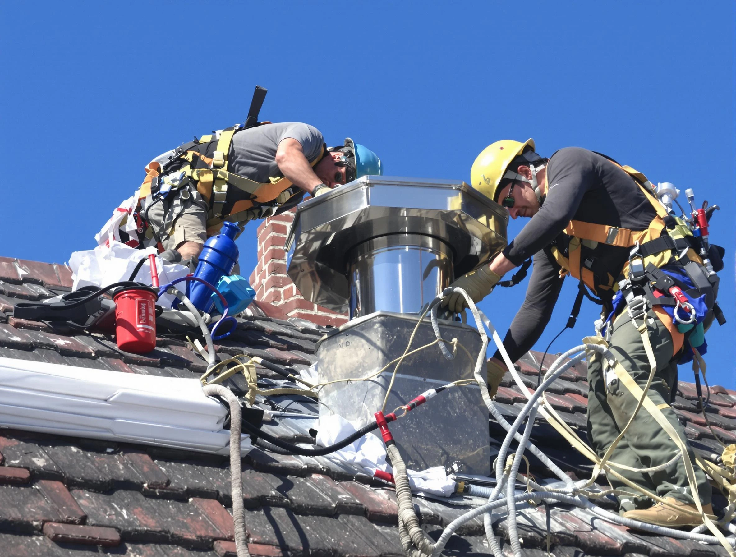 Protective chimney cap installed by East Highland Park Chimney Sweep in East Highland Park, VA