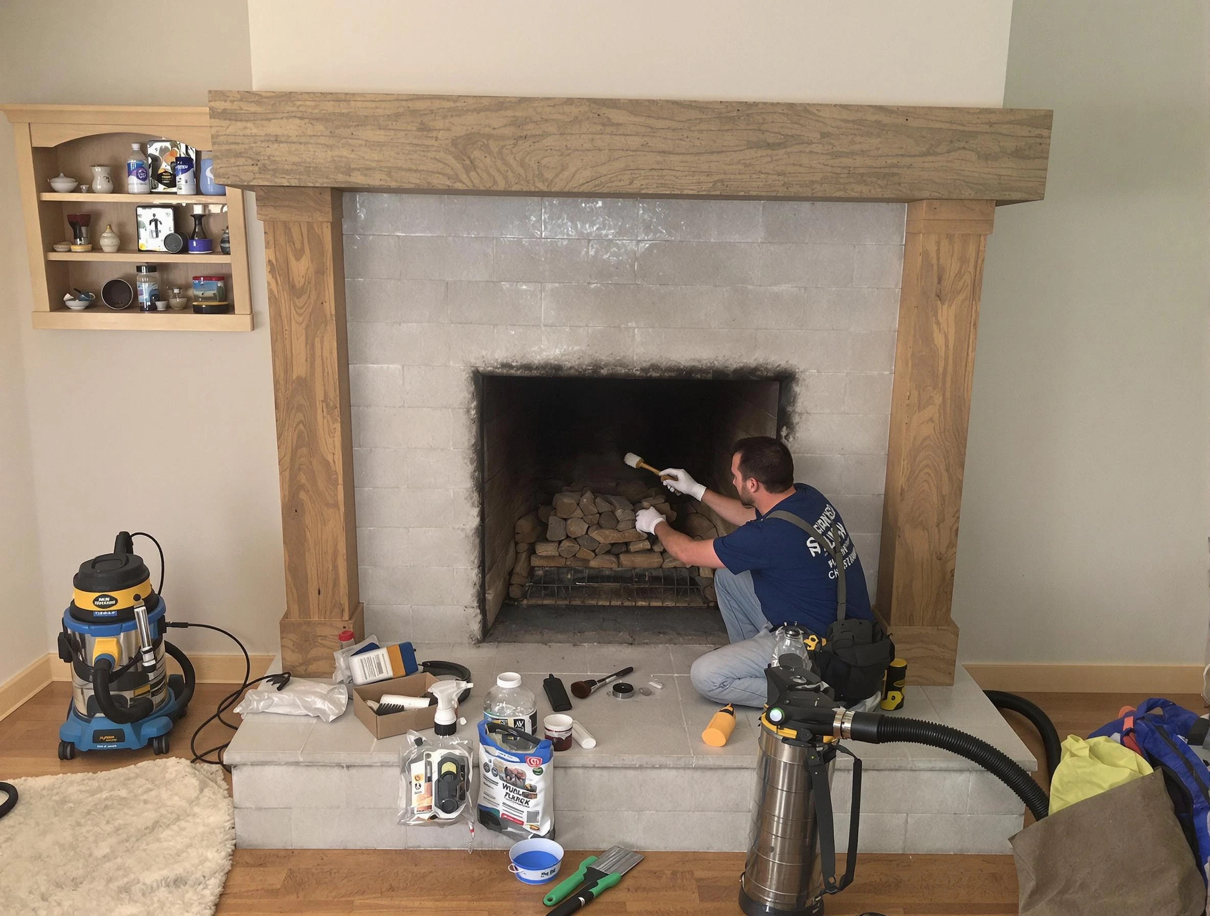 Detailed creosote removal process by East Highland Park Chimney Sweep in East Highland Park, VA