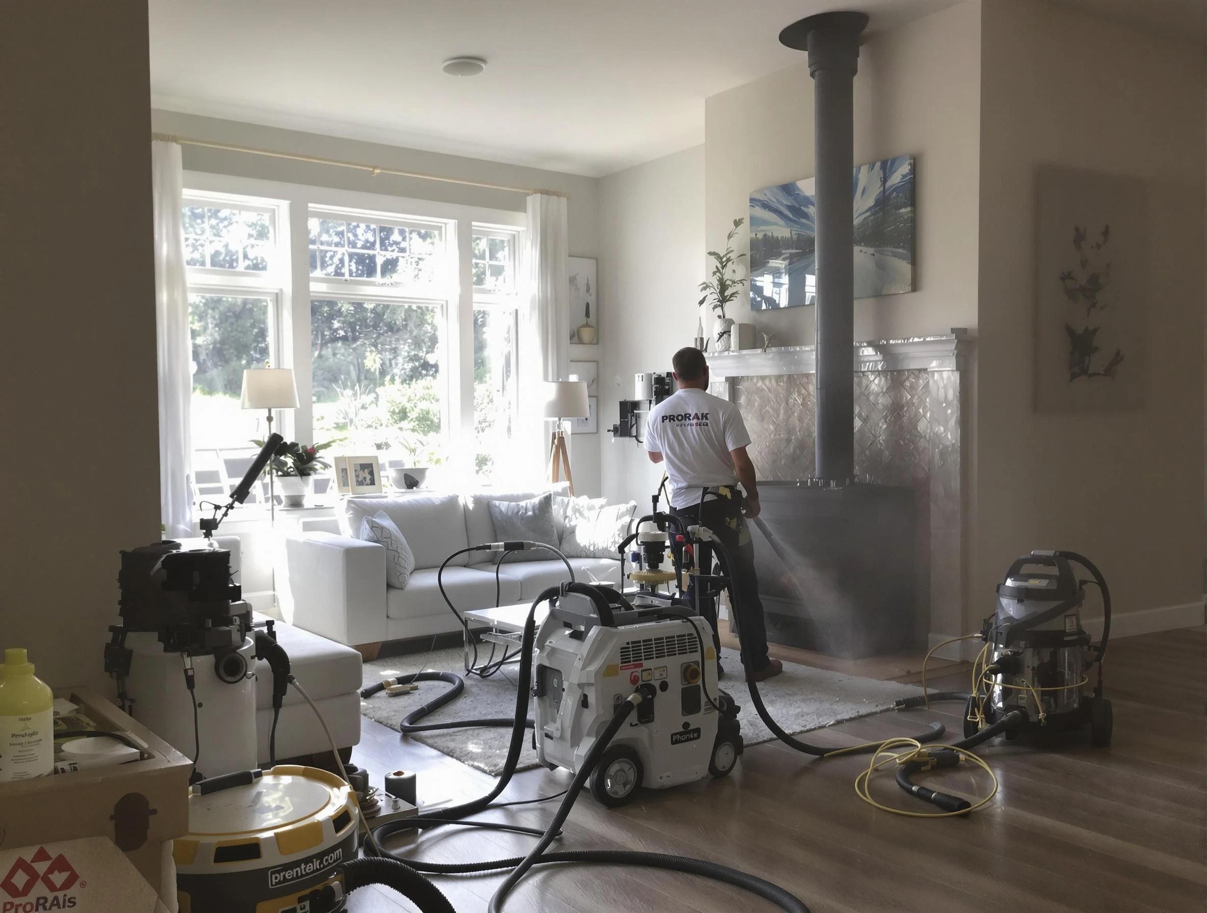 Soot removal service by East Highland Park Chimney Sweep for a fireplace in East Highland Park, VA